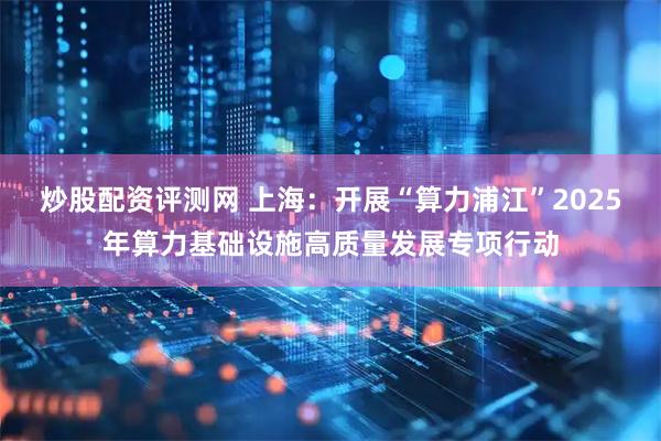 炒股配资评测网 上海：开展“算力浦江”2025年算力基础设施高质量发展专项行动